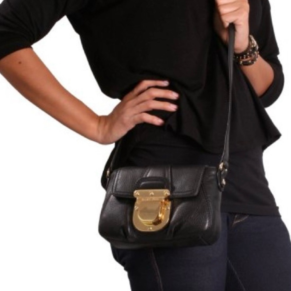 MICHAEL Michael Kors Black Crossbody Bag with Gold Hardware